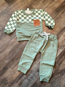 599 Checkered jogger set