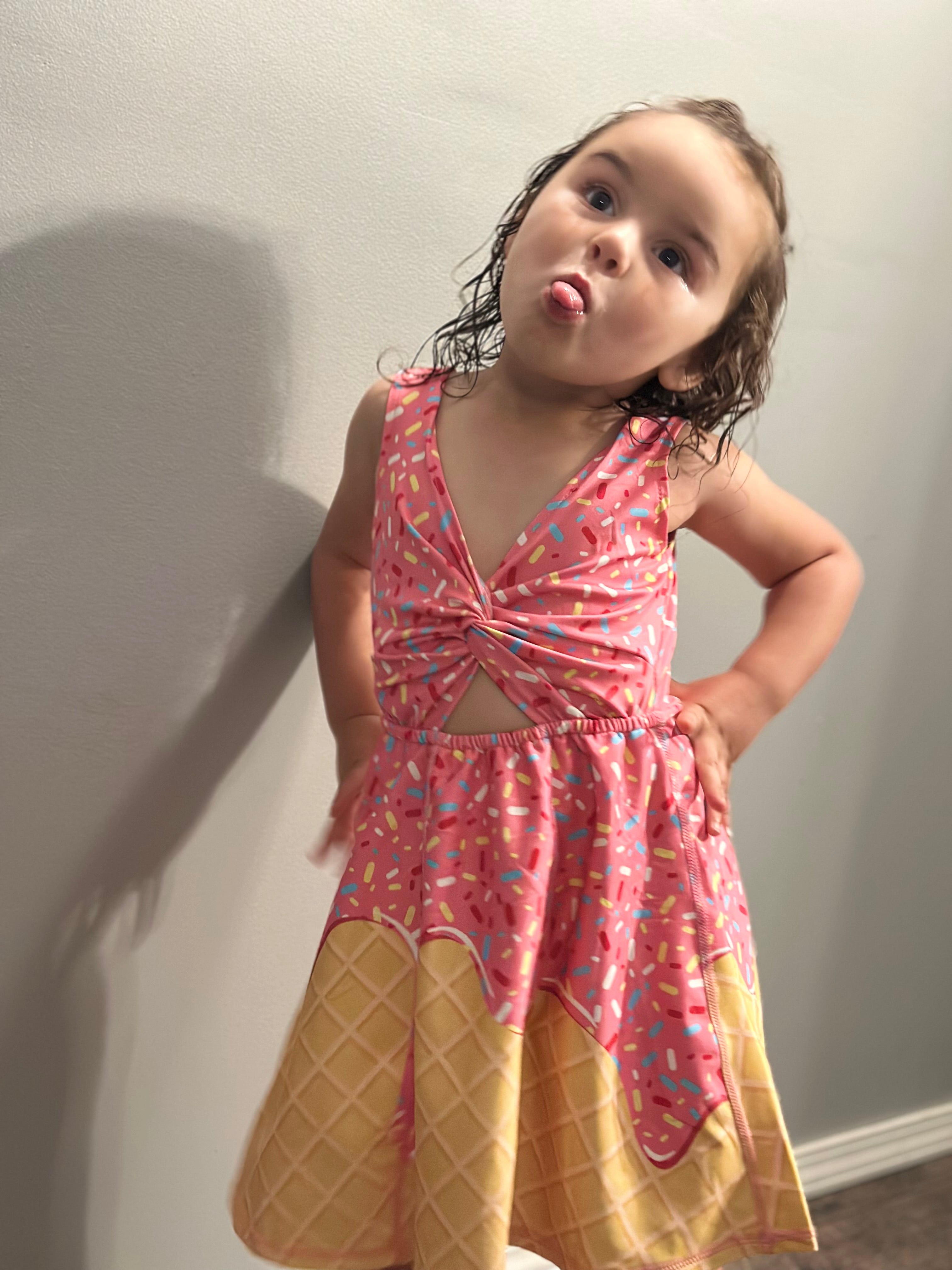 678 ice cream drip yoga dress – Keepinitsassy