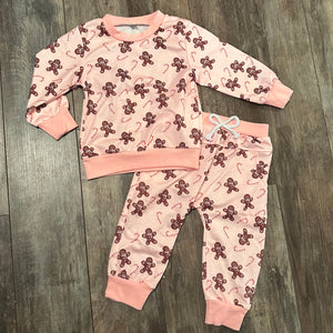 Pink Gingerbread joggers set