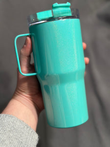 20 ounce shimmer tumbler with handle