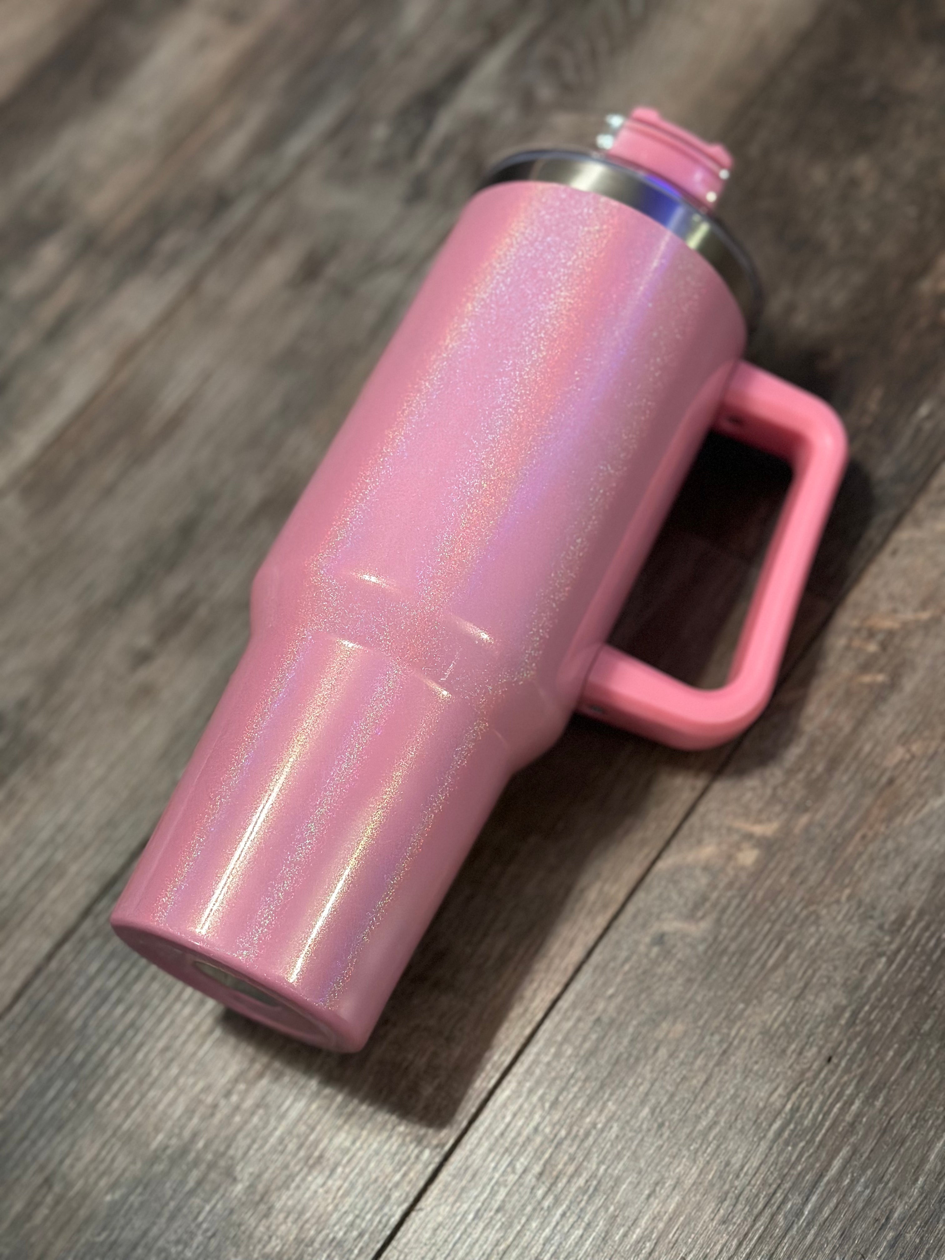 40 ounce shimmer tumbler with handle