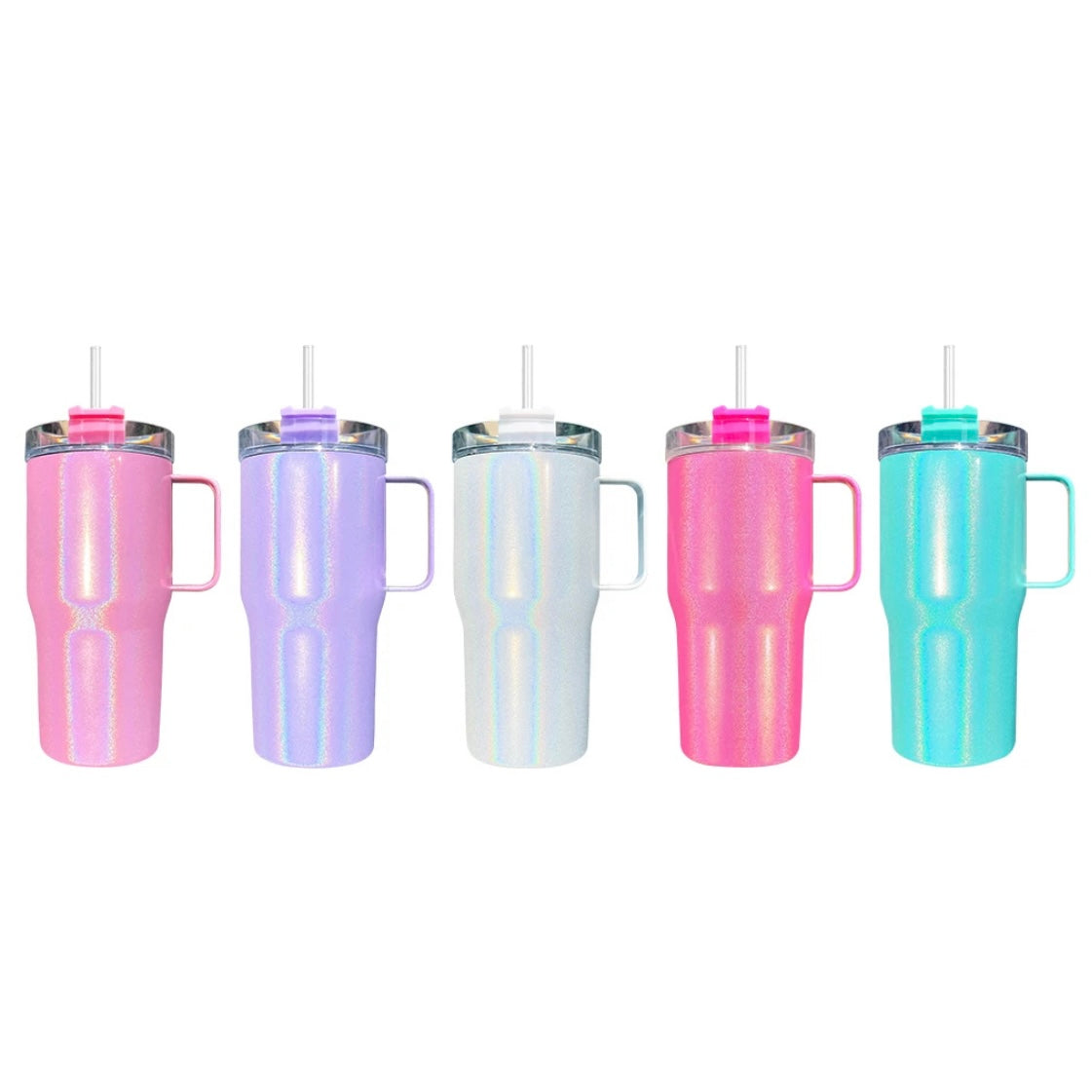 20 ounce shimmer tumbler with handle