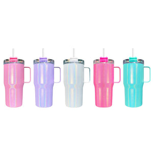 20 ounce shimmer tumbler with handle