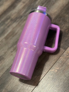 40 ounce shimmer tumbler with handle