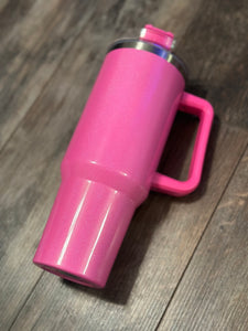 40 ounce shimmer tumbler with handle