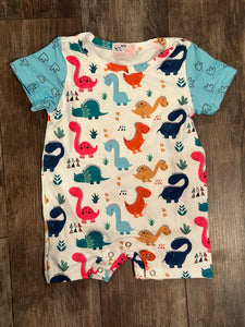 492 Dino lovin’ 3/6 month romper