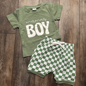 605 Mama’s boy- green set