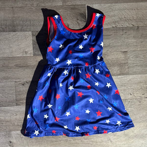 394 bow back 4th of July dress